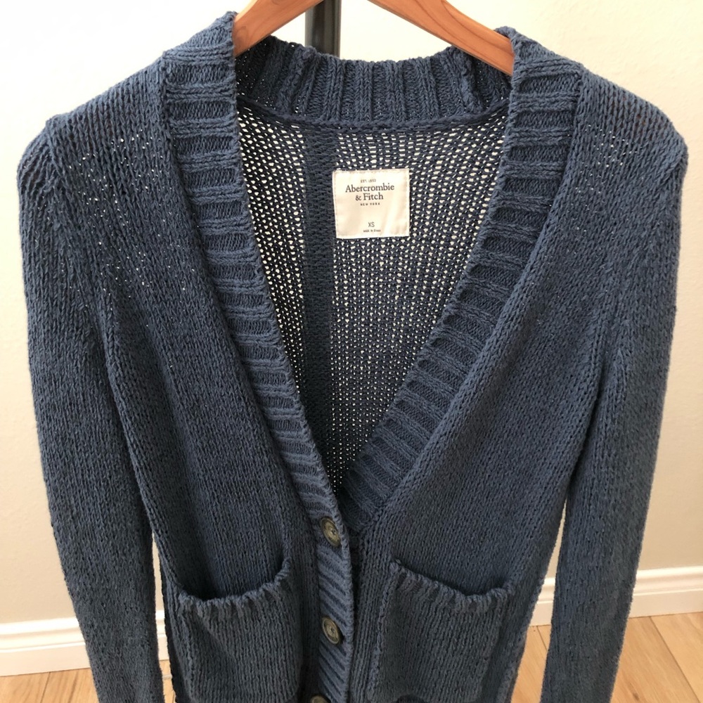 Abercrombie & Fitch Women’s Knit Cardigan. Blue, Size XS. Perfect Condition - Picture 2 of 12